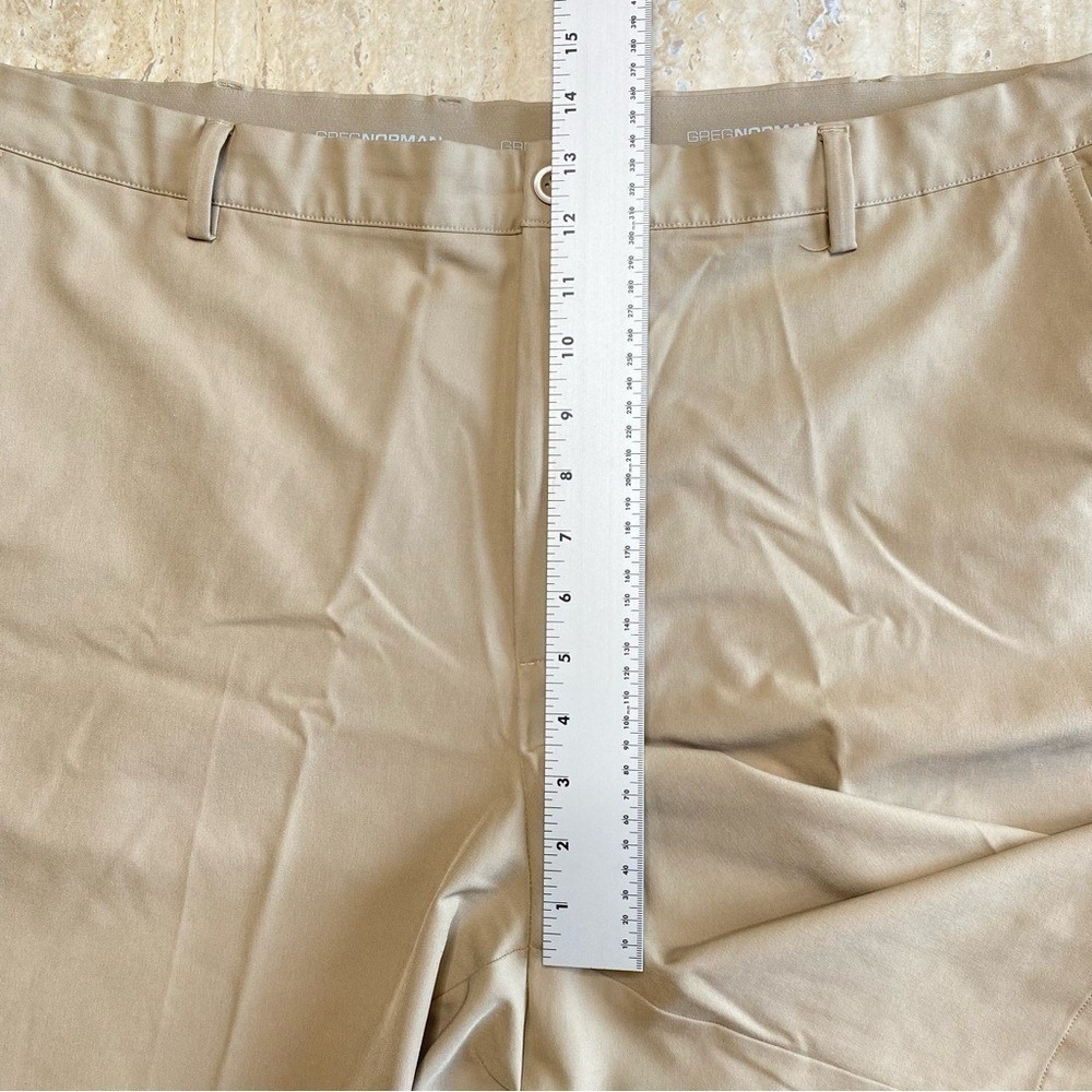 Greg Norman Golf Shorts Men 42 Khaki Tan Bundle Performance Flat‎ Front 2 Pack - Picture 12 of 13